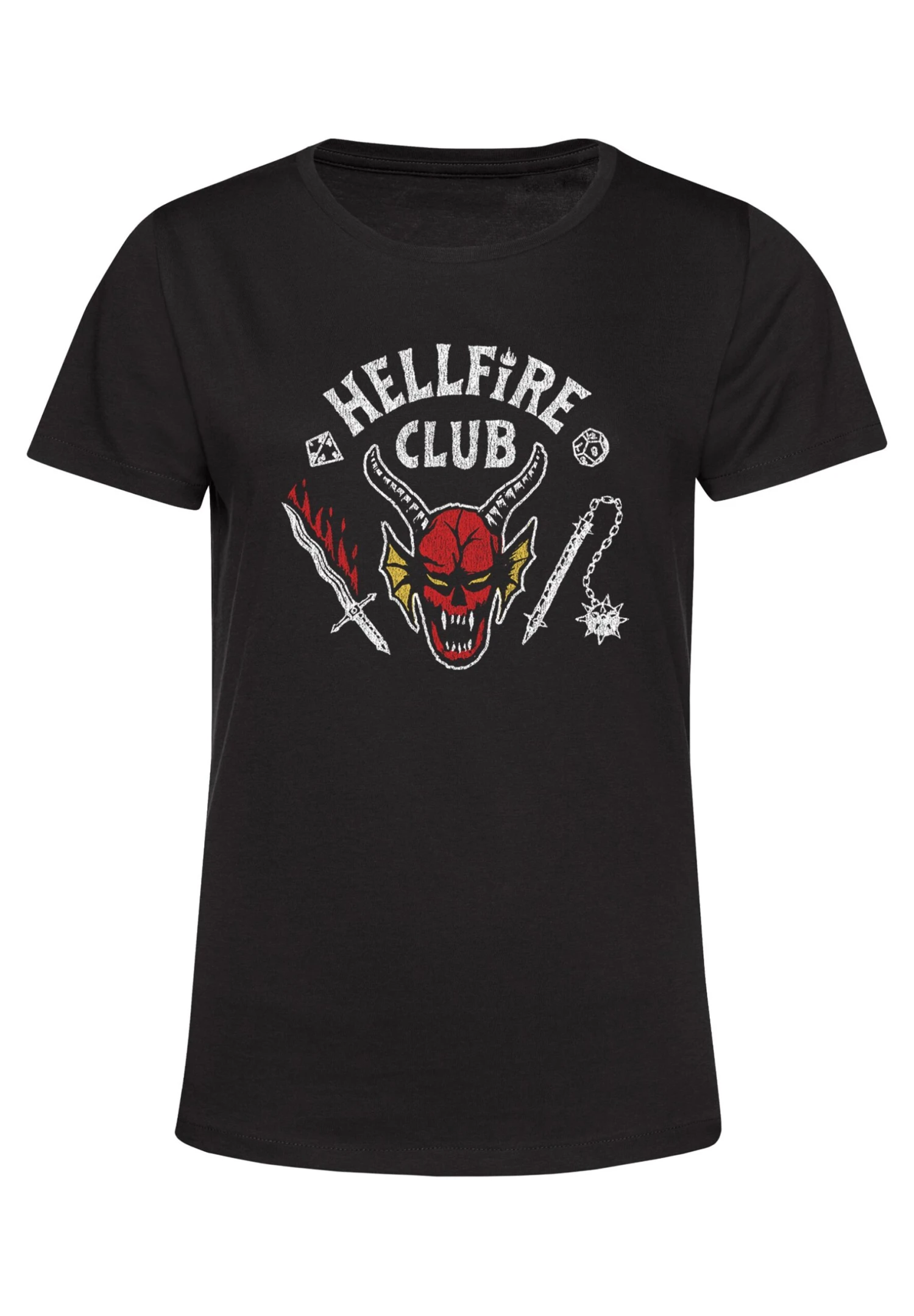 Henry Tiger Stranger Things Hellfire Club - T-Shirt Print - Black 5 Henry Tiger Stranger Things Hellfire Club - T-Shirt Print - Black - Image 5