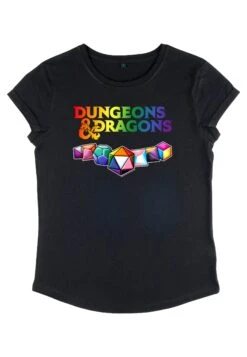 Henry Tiger Dungeons & Dragons Pride Dice - T-Shirt Print - Black -Henry Tiger 77f4f21afee34f93a39ad53f8106b081
