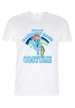 Henry Tiger My Little Pony Rainbow Costume - T-Shirt Print - White -Henry Tiger 7806cf8c05a64e70be599b8376f11fcc