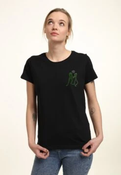 Henry Tiger The PrincessThe Frog Dancing Frogs - T-Shirt Print - Black -Henry Tiger 78ed5377b20040bfa51c08b2bd1ed6db