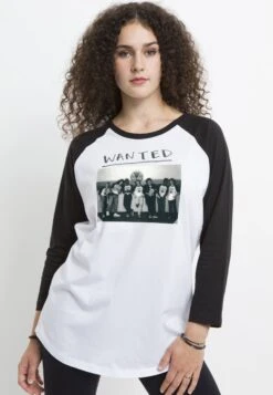 Henry Tiger Stranger Things Hellfire Wanted - Longsleeve - White Black