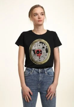 Henry Tiger Deadpool Cats Rule Everything Around Me - T-Shirt Print - Black -Henry Tiger 7aa8b8ba72124e83bebc524d451adcc7