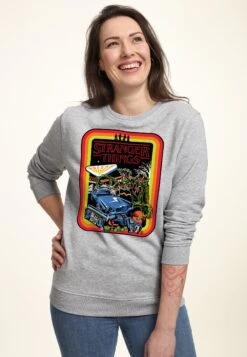 Henry Tiger Stranger Things Retro Mash - Sweater - Heather Grey -Henry Tiger 7b199571615441e8a45ca687d94452e8