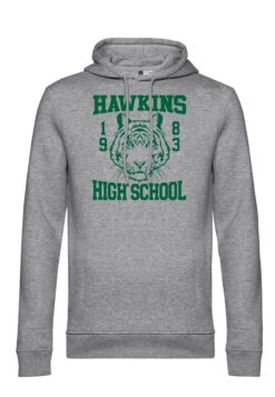 Henry Tiger Stranger Things Hawkins High Tiger 1983 - Hoodie - Heather Grey -Henry Tiger 7be88aaceba64b528ebef9b0640b06bc