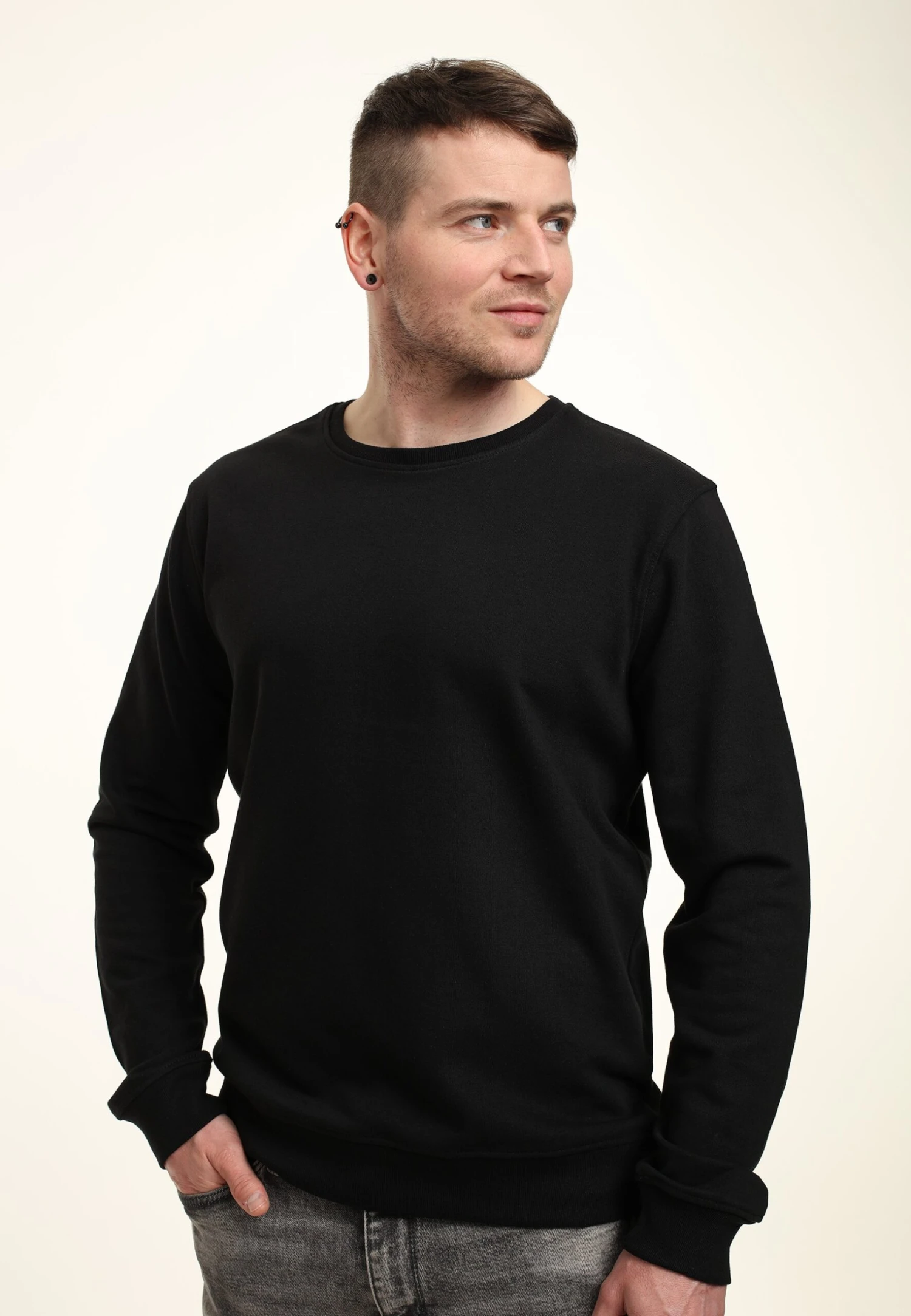 Henry Tiger Organic Crewneck - Sweater - Black 1 Henry Tiger Organic Crewneck - Sweater - Black