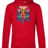 Henry Tiger Stranger Things Arcade Poster - Hoodie - Red