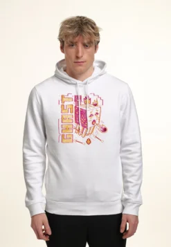 Henry Tiger Minecraft Acid Sketch Ghast - Hoodie - White