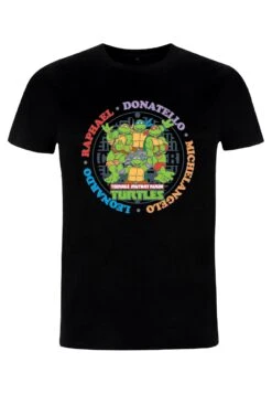 Henry Tiger Teenage Mutant Ninja Turtles Rounded Ninjas - T-Shirt Print - Black -Henry Tiger 7d4798349f1d4b1e9107aba495d9f613