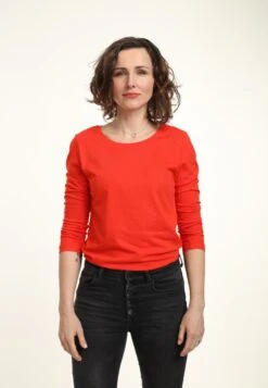 Henry Tiger Organic - Longsleeve - Red -Henry Tiger 7d6ae7167bd04837b7a2bc28ec43ca8d