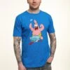 Henry Tiger Spongebob Squarepants Wrapper Patrick - T-Shirt Print - Bright Blue