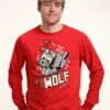 Henry Tiger Minecraft Wolf Hero - Sweater - Red