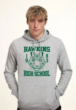 Henry Tiger Stranger Things Hawkins High Tiger 1983 - Hoodie - Heather Grey -Henry Tiger 7da64cfe502e4b3d9d5abfc689bafc32