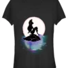 Henry Tiger The Little Mermaid Sunset Ariel - T-Shirt Print - Black