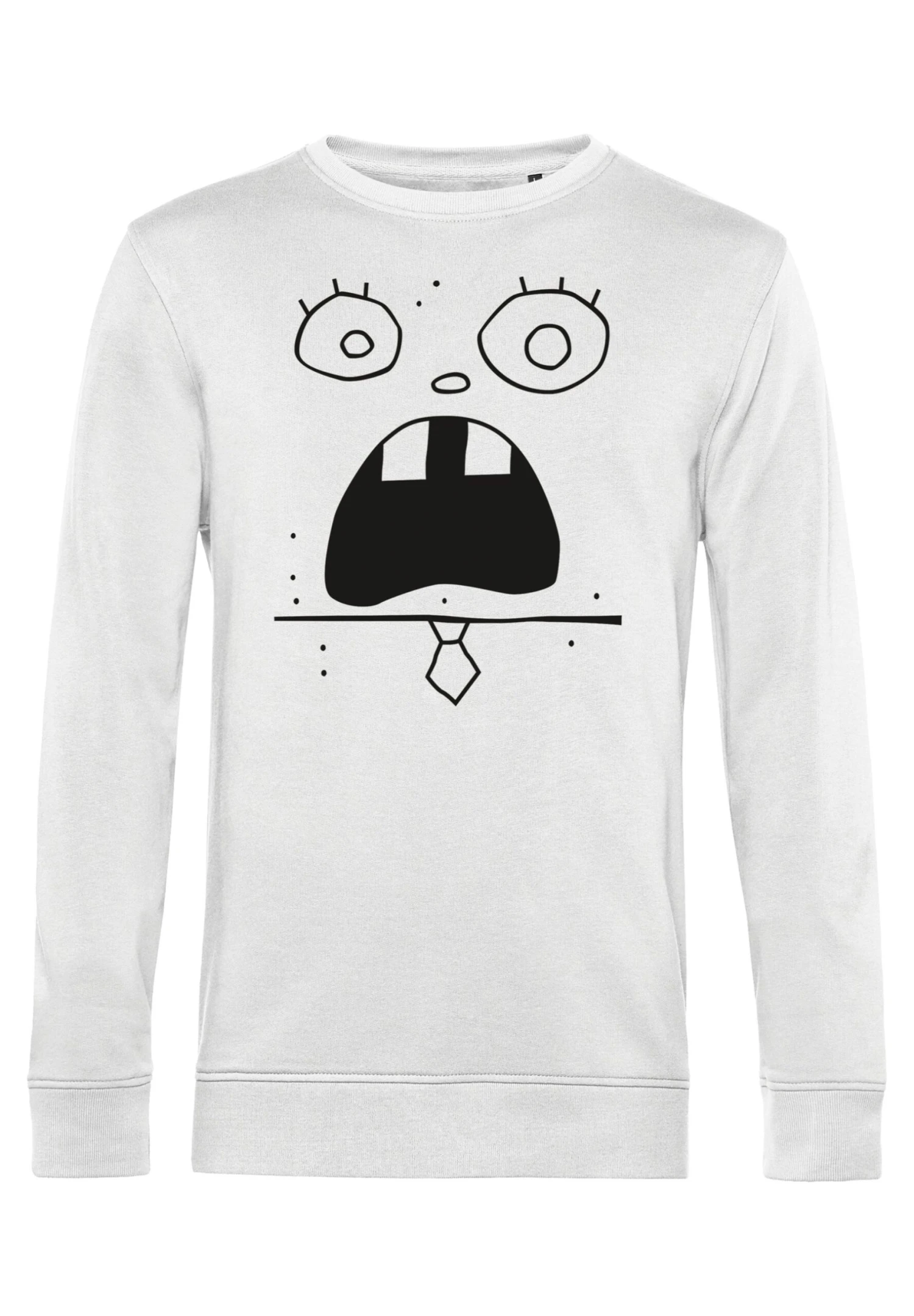Henry Tiger Spongebob Squarepants Doodlebob Face - Sweater - White 4 Henry Tiger Spongebob Squarepants Doodlebob Face - Sweater - White - Image 4