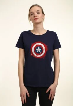 Henry Tiger Avengers: Endgame Captain America Spray Logo - T-Shirt Print - Navy Blue 7 Henry Tiger Avengers: Endgame Captain America Spray Logo - T-Shirt Print - Navy Blue -Henry Tiger 89add97b449844989214ec01215785a8