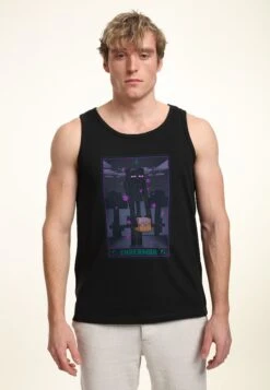 Henry Tiger Minecraft Ender Tarot Tank - Top - Black -Henry Tiger 8b309f008a634a069dfc92fcef9d47f7