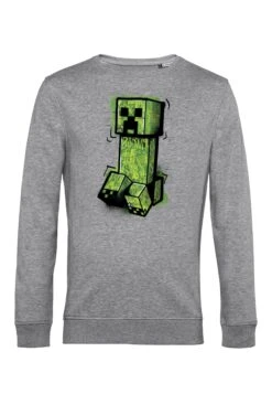 Henry Tiger Minecraft Graffiti Creeper - Sweater - Heather Grey -Henry Tiger 8b661eab7b2847ea8f7fa081cbe4cdc0