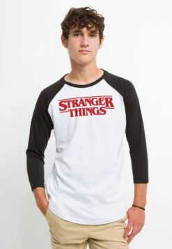 Henry Tiger Stranger Things Red Logo - Longsleeve - White Black -Henry Tiger 8c6c0aa2880847a783456971a938de38