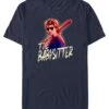 Henry Tiger Stranger Things Steve The Babysitter - T-Shirt Print - Navy Blue