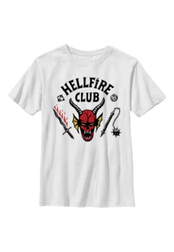 Henry Tiger Stranger Things Hellfire Club - T-Shirt Print - White