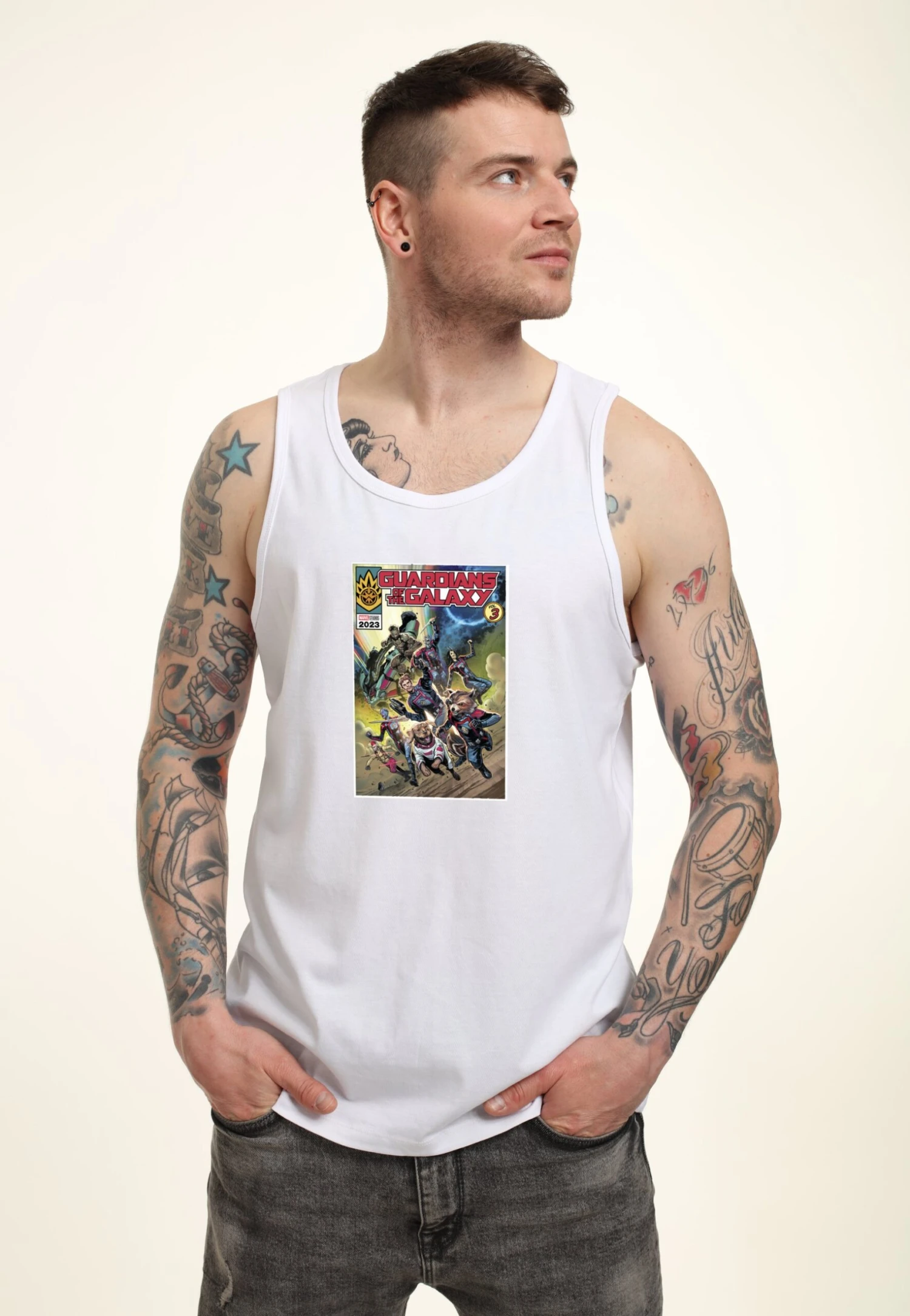 Henry Tiger Guardians Of The Galaxy Vol. 3 Gotgv3 Comic Poster - Top - White 4 Henry Tiger Guardians Of The Galaxy Vol. 3 Gotgv3 Comic Poster - Top - White - Image 4