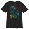 Henry Tiger Minecraft Gradient Lines - T-Shirt Print - Black