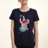 Henry Tiger Spongebob Squarepants Wrapper Patrick - T-Shirt Print - Navy Blue