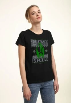 Henry Tiger Star Trek Resistance To Xmas - T-Shirt Print - Black -Henry Tiger 908f0071710740618f9dd58facec2f7e