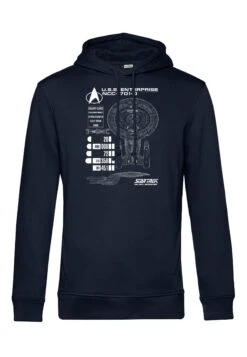 Henry Tiger Star Trek Ship Schematics - Hoodie - Navy Blue -Henry Tiger 9156e40120464a5b84efdc43a6943ca4