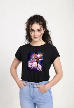 Henry Tiger Deadpool Taco Unicorn - T-Shirt Print - Black -Henry Tiger 91b473b41954433aa1db8ef321889fd2