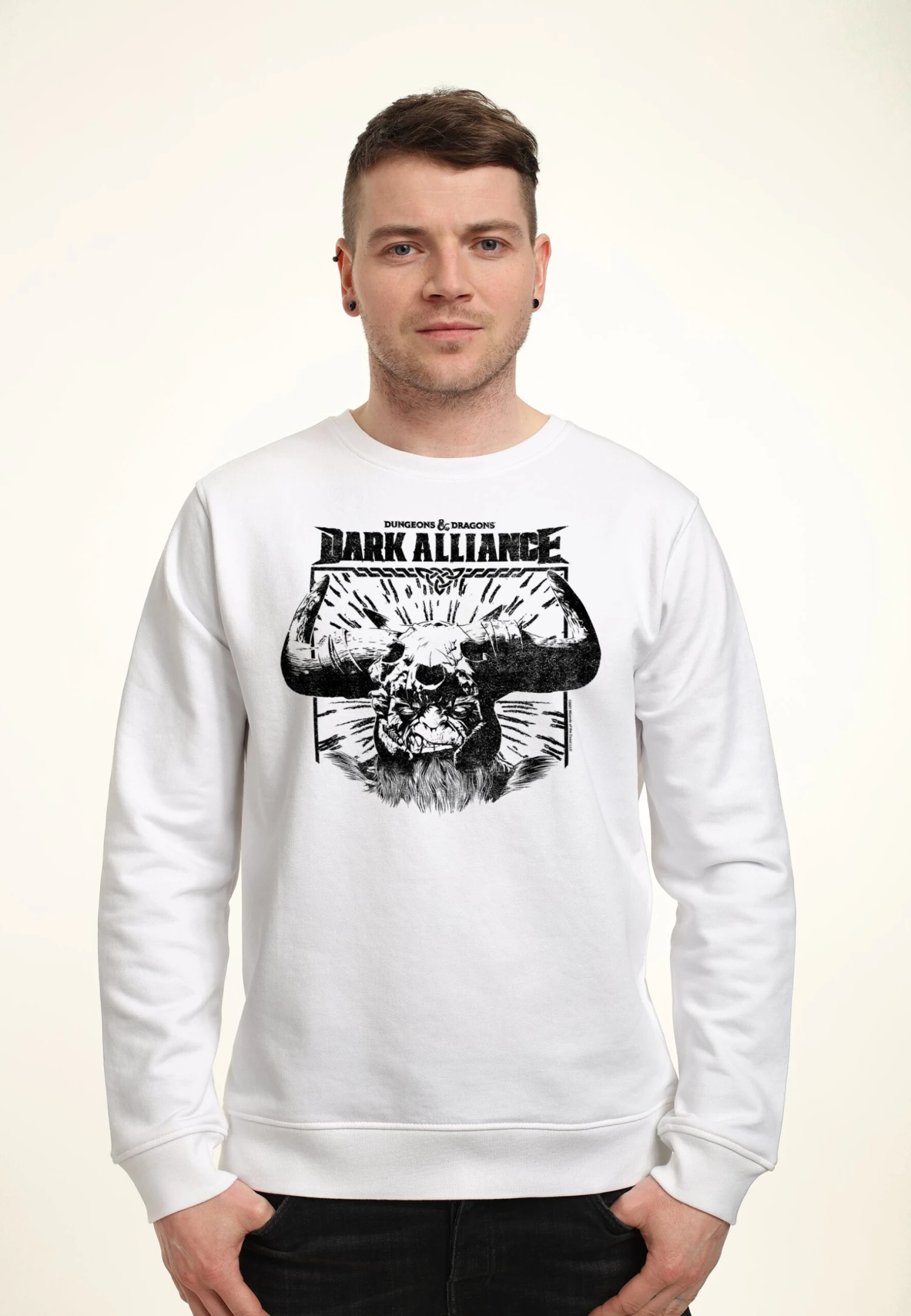 Henry Tiger Dungeons & Dragons Kelvin Poster - Sweater - White 1 Henry Tiger Dungeons & Dragons Kelvin Poster - Sweater - White