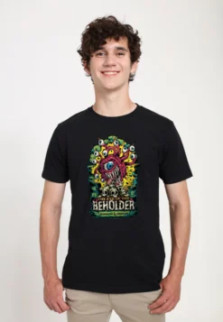 Henry Tiger Dungeons Dragons Eye Of The Beholder - T-Shirt Print - Black