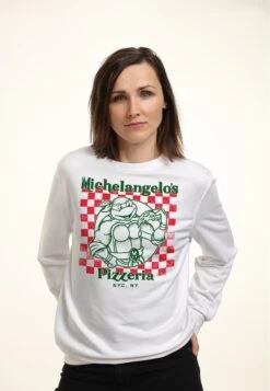 Henry Tiger Nickelodeon Mikeys Pizza - Sweater - White