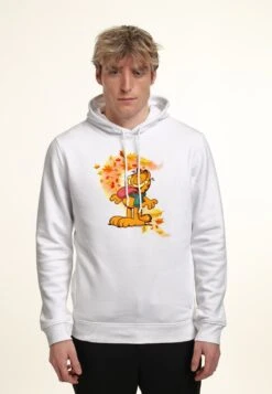 Henry Tiger Garfield Autum Leaves - Hoodie - White -Henry Tiger 954dfd10e8af4e03a95456c7642d86b5
