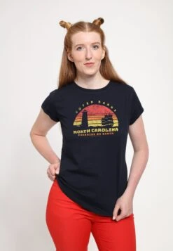 Henry Tiger Outer Banks Outer Banks Nc Tourist - T-Shirt Print - Navy Blue -Henry Tiger 9557ea81afdb490da907c0e23c7db689