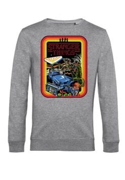 Henry Tiger Stranger Things Retro Mash - Sweater - Heather Grey -Henry Tiger 96e06066aa4d434886f85be6bbaed182
