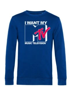 Henry Tiger Mtv Want Logo - Sweater - Royal Blue -Henry Tiger 98cd149a138541d8856f3335489f5eba