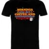 Henry Tiger Stranger Things Coffee Contemplations - T-Shirt Print - Black