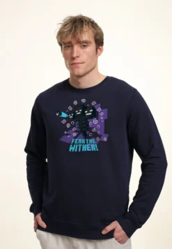 Henry Tiger Minecraft Fear The Wither - Sweater - Navy Blue -Henry Tiger 98f9b906a9174711b1277fccf21e5c24 scaled