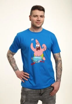 Henry Tiger Spongebob Squarepants Wrapper Patrick - T-Shirt Print - Bright Blue -Henry Tiger 9c98141f7155436cb01259b3e5cdc8fd