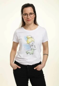 Henry Tiger Disney Classic Tinker Bell Peter Pan Tink Sketch - T-Shirt Print - White
