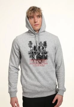 Henry Tiger Stranger Things Upside Down - Hoodie - Heather Grey -Henry Tiger 9f2f5631bf204c01a01617000fc7dca4