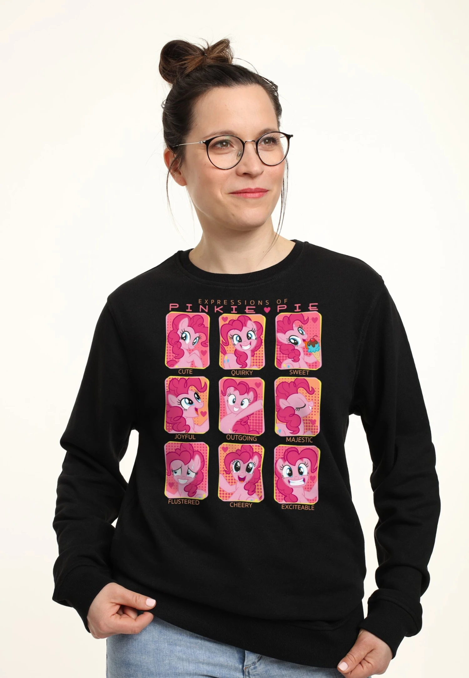 Henry Tiger My Little Pony Pinkie Pie Faces - Sweater - Black 3 Henry Tiger My Little Pony Pinkie Pie Faces - Sweater - Black - Image 3