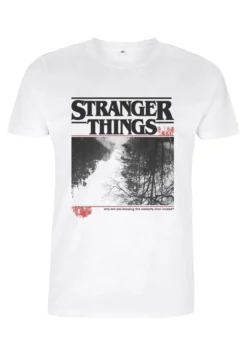 Henry Tiger Stranger Things Upside Photo - T-Shirt Print - White