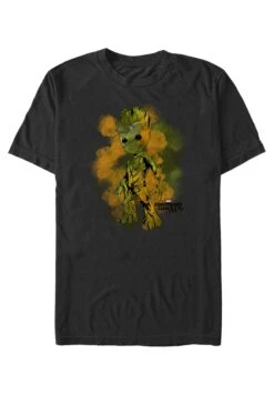 Henry Tiger Guardians Of The Galaxy 2 Water Groot - T-Shirt Print - Black