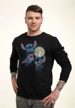 Henry Tiger Lilo & Stitch Three Stitch Moon - Sweater - Black -Henry Tiger a23b7c92039b48068d4df4e712bb515c