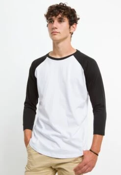 Henry Tiger Classic 3/4 Sleeve Raglan - Longsleeve - White /Black -Henry Tiger a246cdd166ab4ead830e11cd75202dff