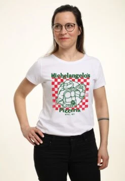 Henry Tiger Nickelodeon Mikeys Pizza - T-Shirt Print - White -Henry Tiger a432d3bfa5da4c13b7ebcbfa8ca6f47c