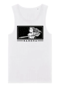 Henry Tiger Guardians Of The Galaxy Vol. 3 Gamora BadgeTank - Top - White -Henry Tiger a445499738c7405db297eb07d5f53c89