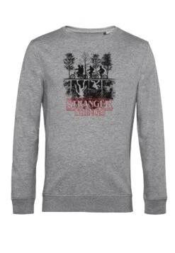 Henry Tiger Stranger Things Upside Down - Sweater - Heather Grey -Henry Tiger a4e6b1b69c654e27a1f0f306fdd49f8f